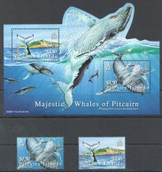 Pitcairn - 2006 - Majestic Whales Of Pitcairn - Yv 661/62 + Bl40 - Ballenas