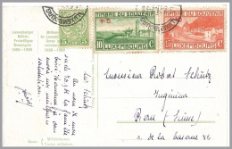 LUXEMBOURG - 1921 10+5 15+10 SOUVENIR I Used On Postcard Showing Luxbg. Military Uniforms - To SWITZERLAND - Cartas & Documentos