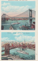 New York Manhattan+Brooklyn Bridge Skyline Ngl #204.373 - Autres & Non Classés