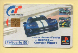 Télécarte 1998 : Playstation / Chrysler Viper / 50 Unités (voir Puce Et Numéro Au Dos) - 1998