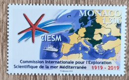 Monaco - YT N°3181 - CIESM / Commission Internationale Pour L'Exploration Scientifique De La Méditerranée - 2019 - Neuf - Nuevos
