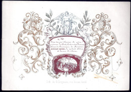 +++ Carte Porcelaine - Invitation à La Remise De Prix Pensionnat De SOUDAN LEGER - 1842  // - Porcelana