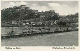 Koblenz Schiffsbrücke Und Ehrenbreitstein Ngl #102.885 - Autres & Non Classés