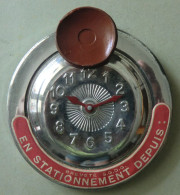 Prototype Disque Bleu Stationnement Horloge Aluminium Champs Elysées1955 Préfecture Seine - Voitures