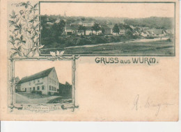 Würm Litho Gasthaus Zum Löwen Panorama Gl1898 #82.972 - Other & Unclassified