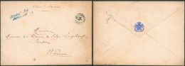 Gd Enveloppe + Griffe "Service Du Roi, Secrétariat" (Bruxelles 1897) > Waremme - Franquicia