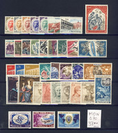 Monaco - Année 1969 Complète - Neuve SANS Charnière - 37 Timbres Du 772 à 808 - Complete MNH Year 1969 - Komplette Jahrgänge