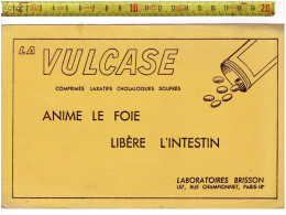 SOLDE 2021 ( BUVARD ?) LA VULCASE - ANIME  LE FOIE LIBERE L INTESTIN - LABORATOIRS BRISSON PARIS - Pubblicitari