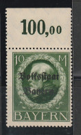 Bayern 10 Mark "Volksstaat", **, Geprüft Helbig BPP - Autres & Non Classés