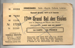 Ormeignies , Grand Bal Des Ecoles ,( 1977 ) Voir état - Non Classés