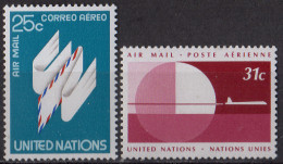 NATIONS UNIES (New York) - Série Courante Poste Aérienne 1977 - Luftpost