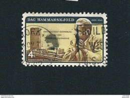 N° 736 Anniversaire De La Mort De Dag Hammarskjöld (1905-1961)  Timbre Etats-Unis (1962) Oblitéré USA - Usati