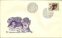 FDC 2215 Czechoslovakia Fight Against Drug Addiction  1976 NOTICE THE POOR SCAN, BUT THE COVER IS O.K. - Drugs