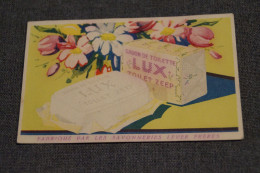 Belle Ancienne Carte Parfumée Savon De Toilette LUX, Lever Frères, 9,5 Cm. Sur 6 Cm. - Profumeria Antica (fino Al 1960)