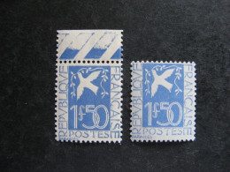 TB N° 294, Bleu Et Bleu Clair , Neufs XX. - Neufs