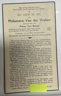 Devotie DP  Overlijden Philomena Van Der Vreken Echtg Van Biesen - Haasdonk 1895 - Beveren 1948 - Décès
