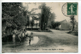 CPA 1910 * NOYELLES Sur MER Carrefour Entre Noyelles Et Nollettes * Cheval à L'abreuvoir * Edition Hôtel Des Voyageurs - Noyelles-sur-Mer