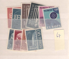 1967 MNH Norway Year Collection - Volledig Jaar