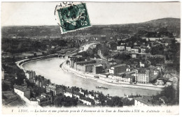 CPA Carte Postale / 69 Rhône, Lyon / L. L. - 1 / La Saône Et Vue Générale Prise De L'ascenseur De La Tour De Fourvière - Sonstige & Ohne Zuordnung