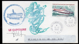 FRANCE1993 ANTARCTIC POLAR COVER LE CAPITAINE LA CURIEUSE KERGUELEN MERMAID INSTITUT POUR RECHERCHE POLAIRES FRANCAIS - Navires & Brise-glace