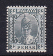 Malaya - Perak: 1938/41   Sultan Iskandar   SG110    8c   Grey   MH - Perak