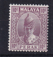 Malaya - Perak: 1938/41   Sultan Iskandar   SG112    10c     MH - Perak