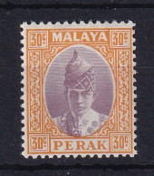 Malaya - Perak: 1938/41   Sultan Iskandar   SG116    30c    MH - Perak