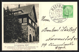 AK Neustadt, Oberschlesierbaude Auf Der Bischofkoppe, Verbandstag 1937  - Schlesien