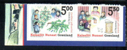 GREENLAND GRONLANDS GROENLANDIA GRØNLAND 2004 CHRISTMAS WEIHNACHTEN NATALE NOEL NAVIDAD COMPLETE SET SERIE COMPLETA MNH - Unused Stamps