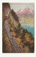 CPA Suisse . Bürgenstockbahn Mit Pilatus . 1913 - Autres & Non Classés