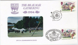 BRAEMAR GATHERING Special PHOTO COVER 1994 Highland Games Ballater EVENT  Sport  Gb Stamps - Cartas & Documentos