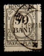 ROUMANIE     -    Taxe   -   1921  . Y&T N° 61 Oblitéré - Segnatasse