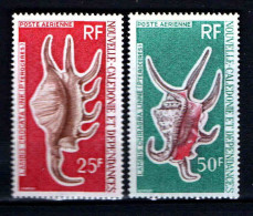 Nouvelle Calédonie  - 1972 - Coquillages -   PA 129/130 - Neufs ** - MNH - Neufs