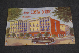 Belle Ancienne Petite Affiche Originale,Italie,Albergo Costa D'Oro, Rimini,135 / 85 Mm. - Affiches