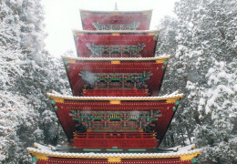 1 AK Japan * Die Fünf-Stufen-Pagode Am Toshogu Shinto-Schrein In Nikko - Seit 1999 UNESCO Weltkulturerbe * - Kyoto