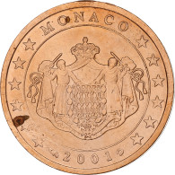 France, Rainier III, 2 Euro Cent, 2001, Paris, Cuivre Plaqué Acier, SPL+ - Frankrijk