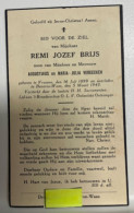 Devotie DP  Overlijden Remi Brijs - Vereecken - Vrasene 1899 - Beveren-Waas 1943 - Décès