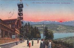 Alte AK Uetliberg - Restaurant Uto-Kulm Karte  Gel. 1925 - Andere & Zonder Classificatie