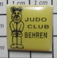 1618A Pin's Pins / Beau Et Rare / SPORTS / CLUB JUDO Behren-Lès-Forbach MOSELLE NOUNOURS - Judo