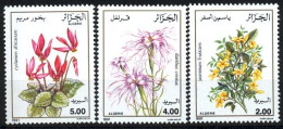 Année 1991- N°996/998 Neufs**MNH : Fleurs Diverses (Cyclamen, Jasmin....) - Algerije (1962-...)