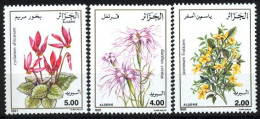 Année 1991- N°996/998 Neufs**MNH : Fleurs Diverses (Cyclamen, Jasmin....) - Algérie (1962-...)