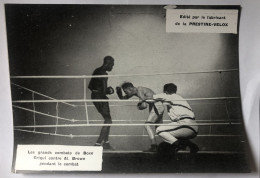 Carte Publicitaire - Boxe - Criqui Contre Al. Brown 1927 - Laboratoires Prestie-Velox - Otros & Sin Clasificación