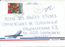 Ivory Coast Air Mail Cover Sent To Denmark Single Franked 8-2-1998 - Ivory Coast (1960-...)