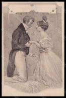 Artist Signed Schubert ? Glamour Lady Romantic Couple BKWI 490-2 Postcard VK8249 - Other & Unclassified
