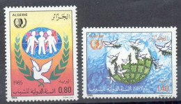 Année 1985-N°843/844 Neufs**MNH : Année Internationale De La Jeunesse - Algeria (1962-...)