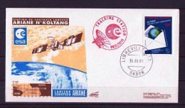 Espace 1991 09 27 - ESA - Ariane V46 - Station De Poursuite De N'Koltang - Europa