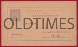 PORTUGAL - INTEIRO POSTAL - GERMANY - HOHENLIMBURG - J.C. KOCH - 1890 PC - Lisboa