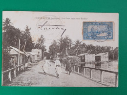 Guadeloupe , Les Cases Lacustres De Fouillol , Cachet Militaire Gouverneur Et Autographe - Pointe A Pitre