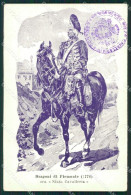 Militari Dragoni Di Piemonte Nizza Cavalleria I Reggimento Cartolina QT7938 - Régiments