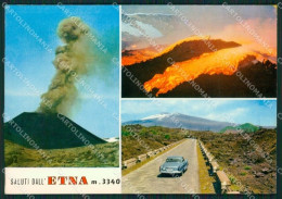 Catania Etna Saluti Da MACCHIA Foto FG Cartolina ZKM7686 - Catania